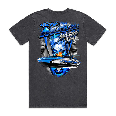 Gone Mental Ski Race Team Stone Wash Men's Tee